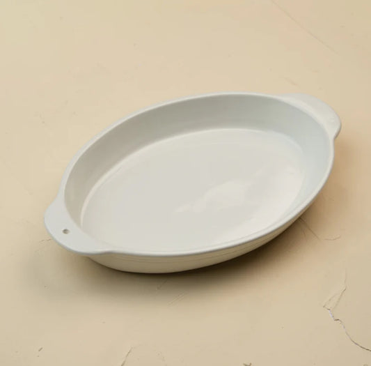 Nora Fleming Oval Baker Pinstripe