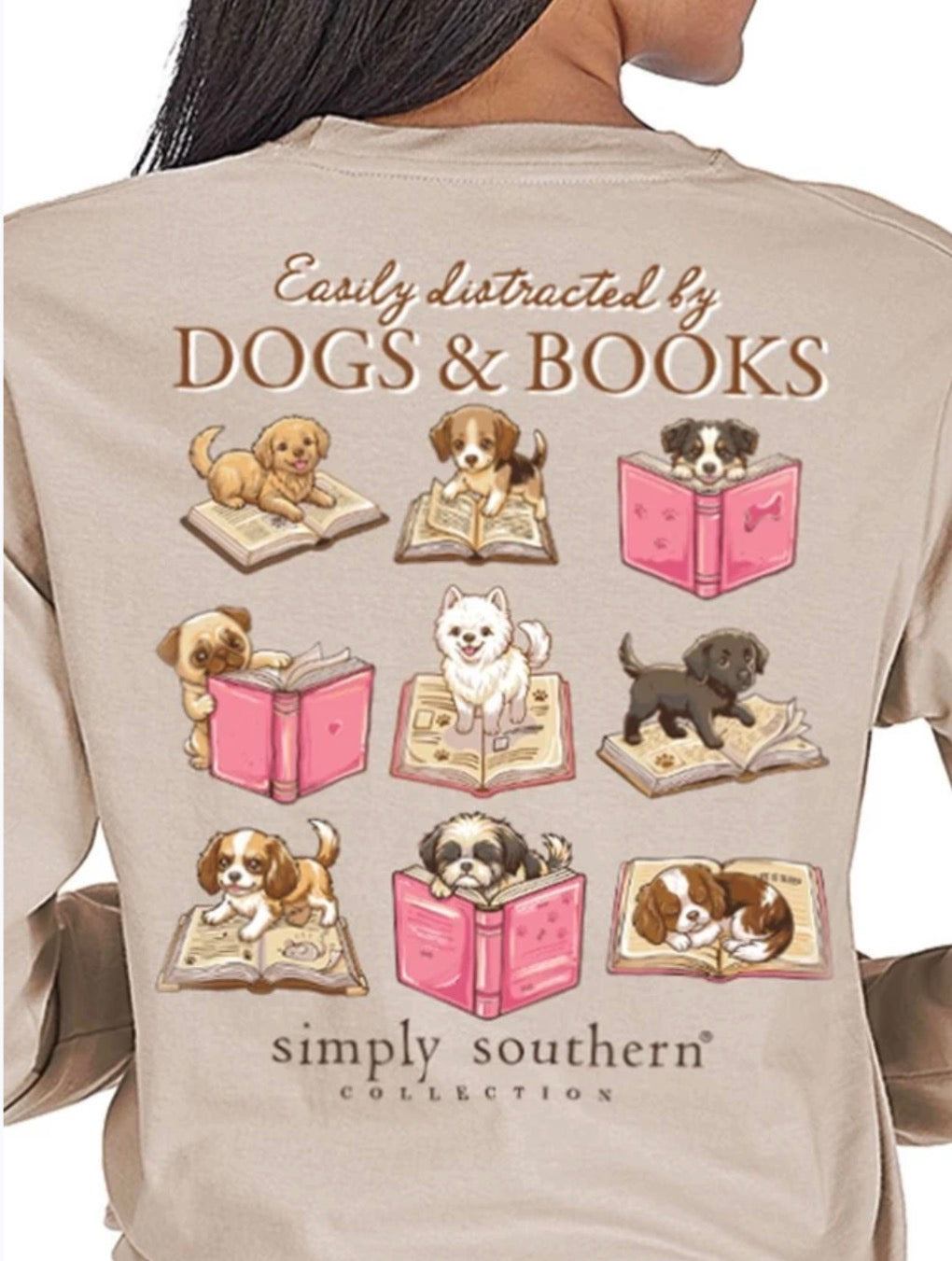 Simply Southern Dogs & Books Long Sleeve