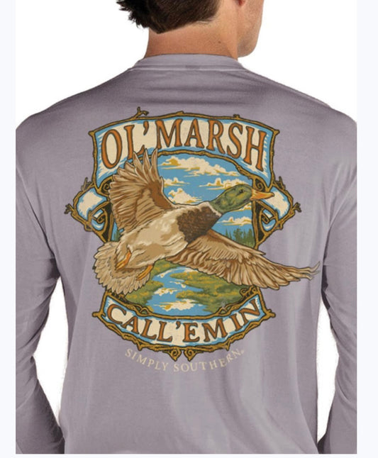 Simply Southern Men’s Long Sleeve Marsh Duck
