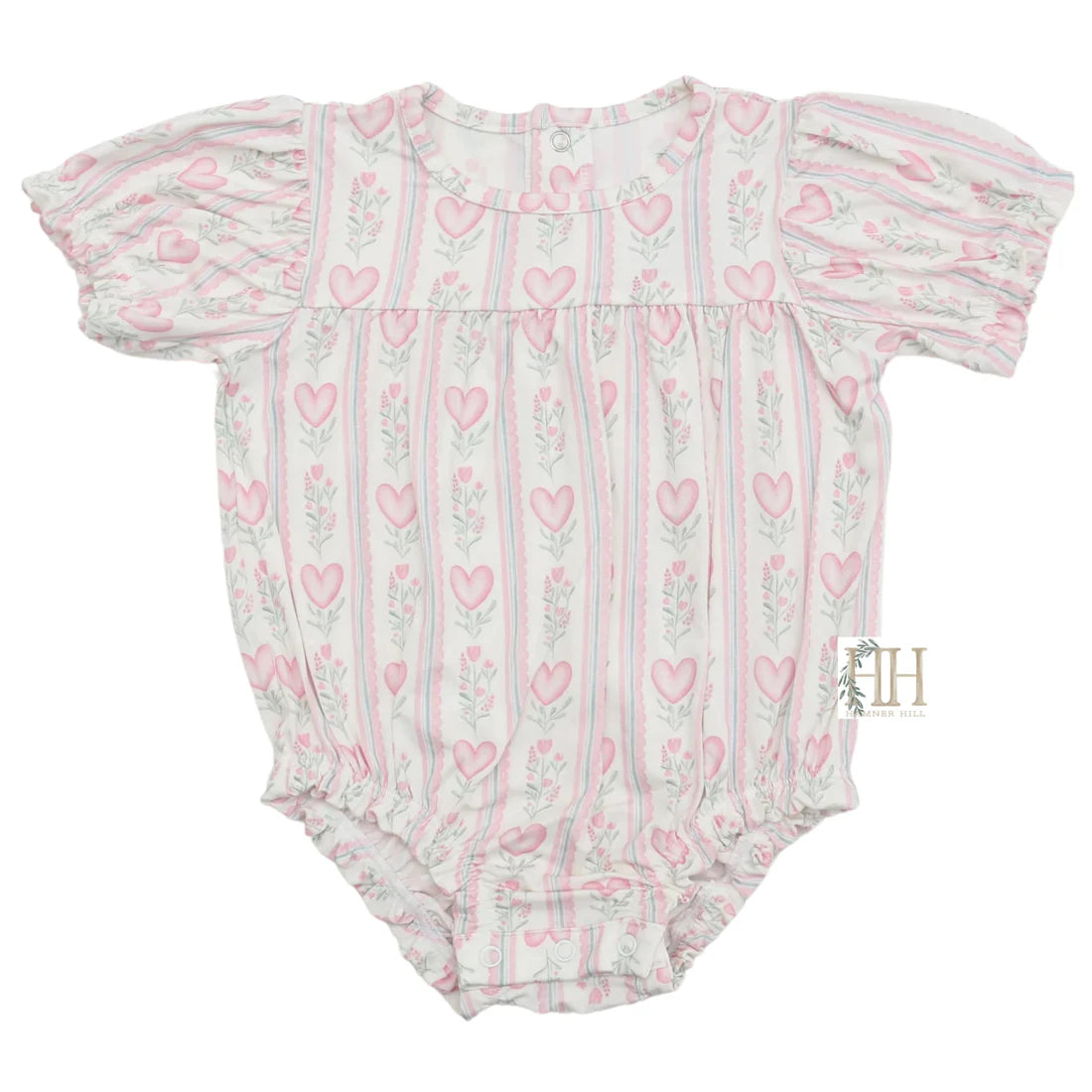 Hamner Hill Girls Floral Heart Bubble