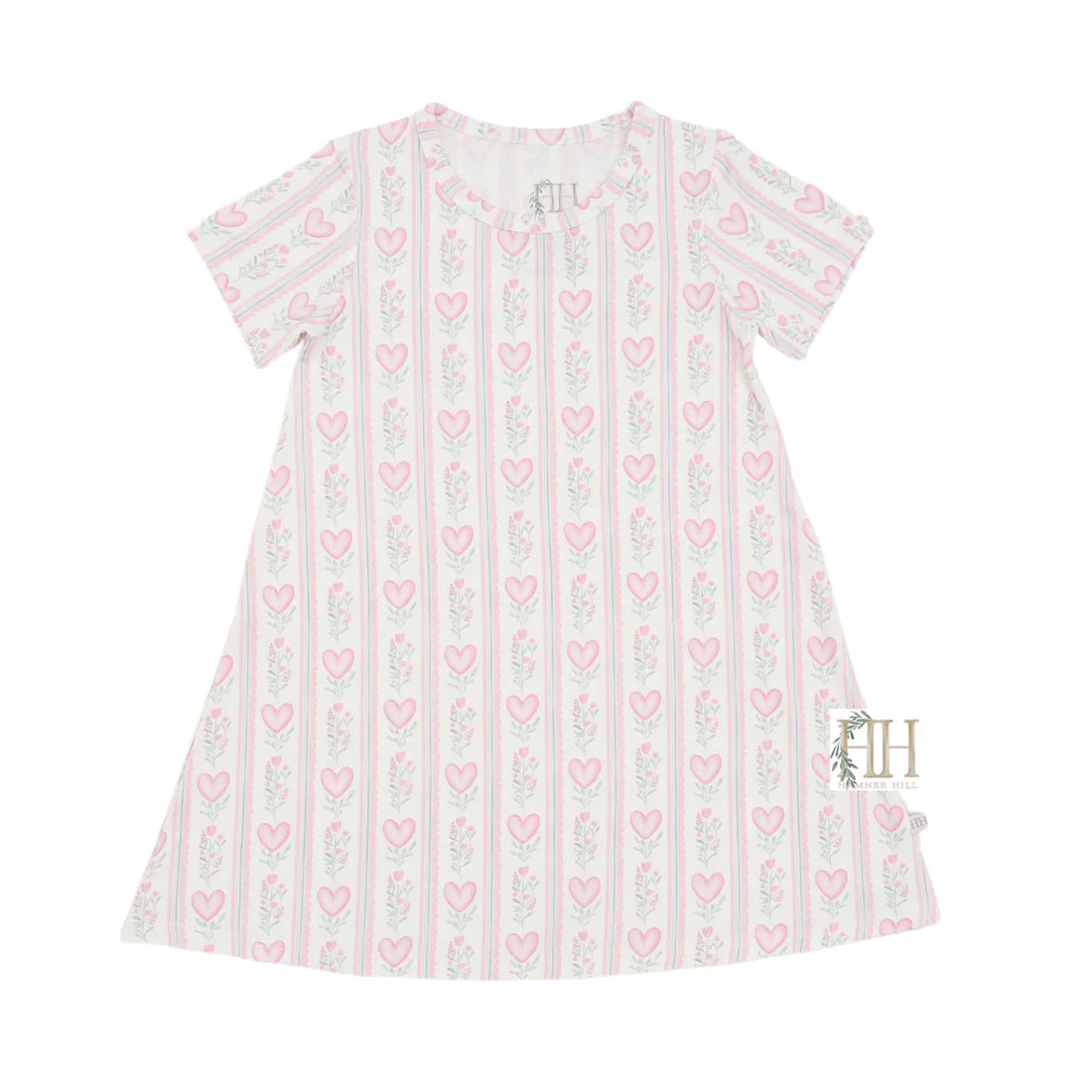 Hamner Hill Girls Floral Hearts Dress