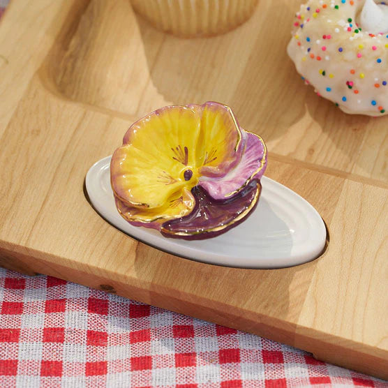Nora Fleming Flower Pansy Pop Mini