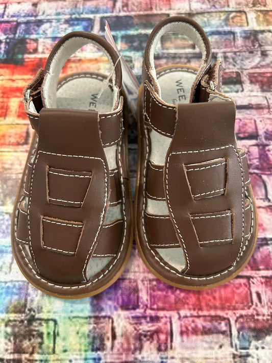 WEE SQUEAK Fisherman Brown Sandal