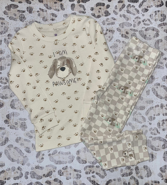 Warmies PJ set I am Pawsome