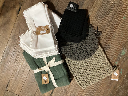Towels & Trivets Gray/Kelly