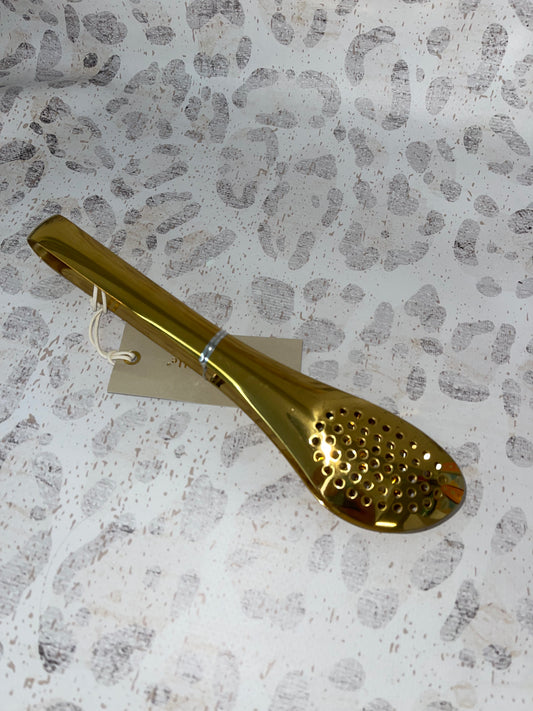 Gold Slotted Tongs