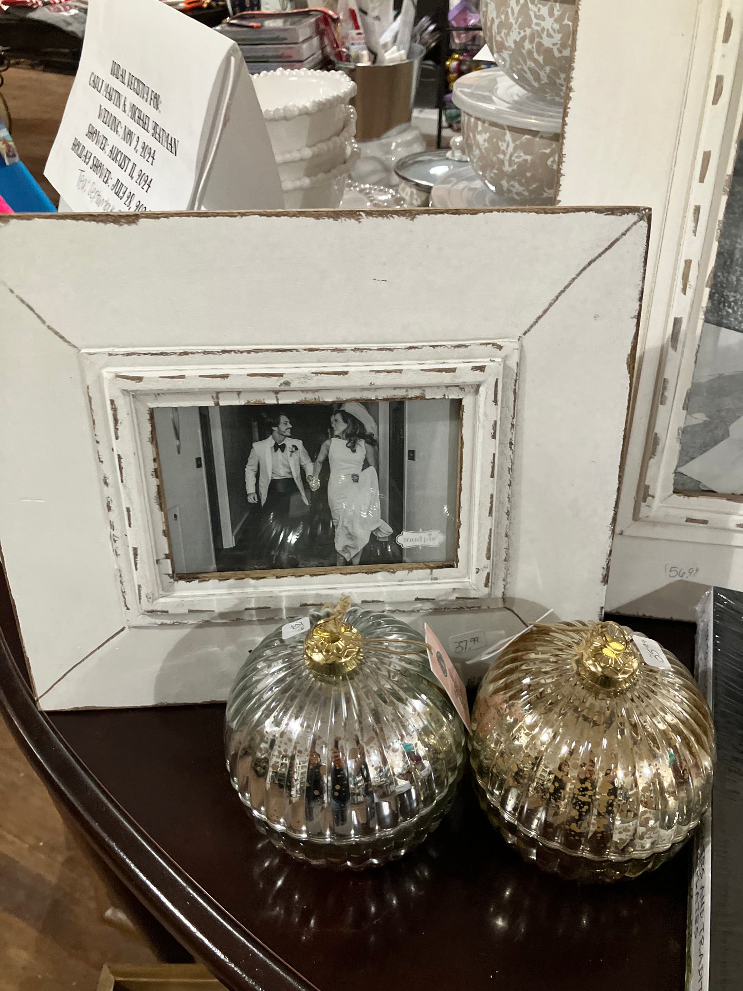 Mr. & Mrs. Frames & Sweet Grace candles- Dunavant/ Walker