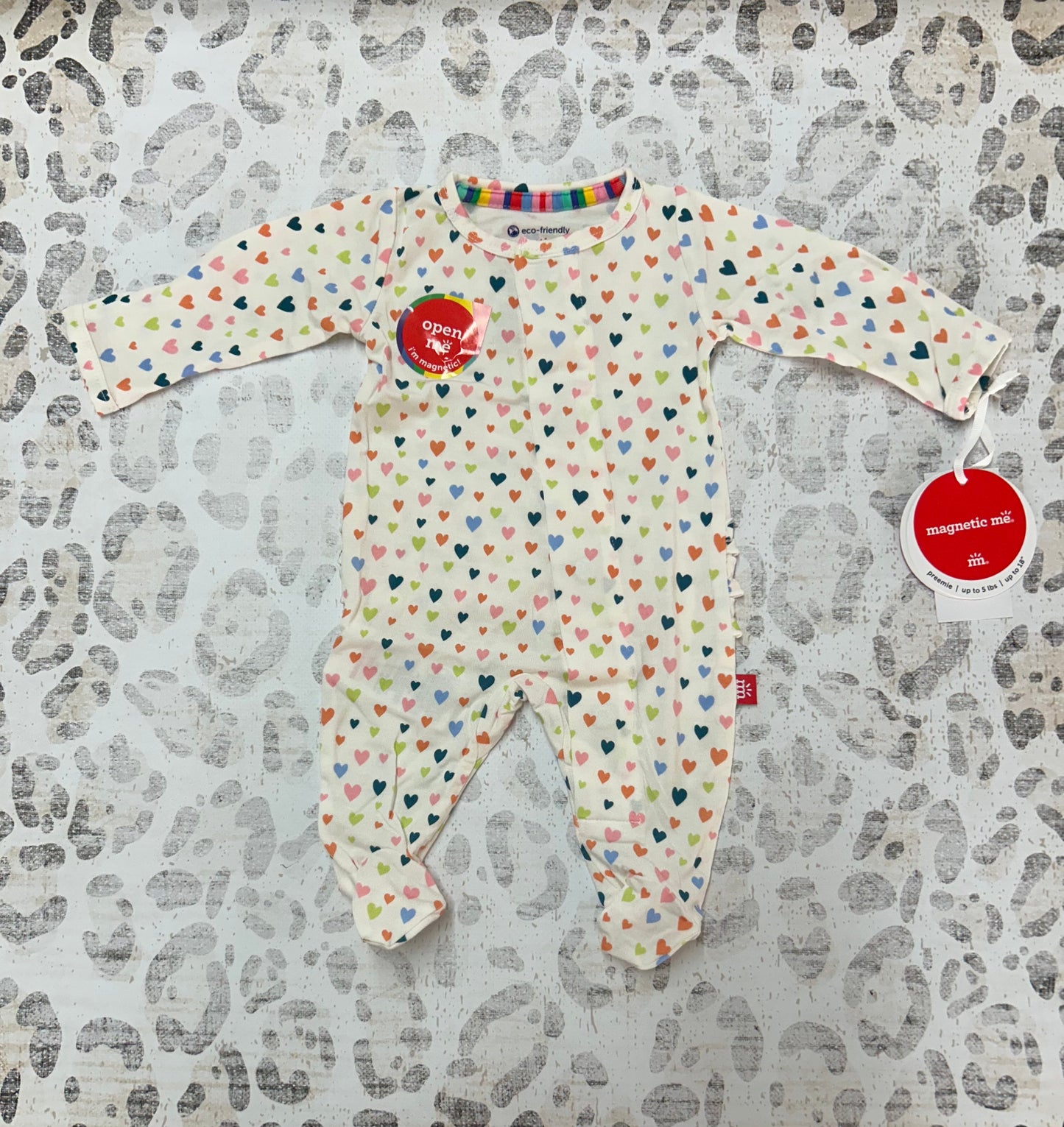 Magnetic Me love at furst site ruffle butt footie