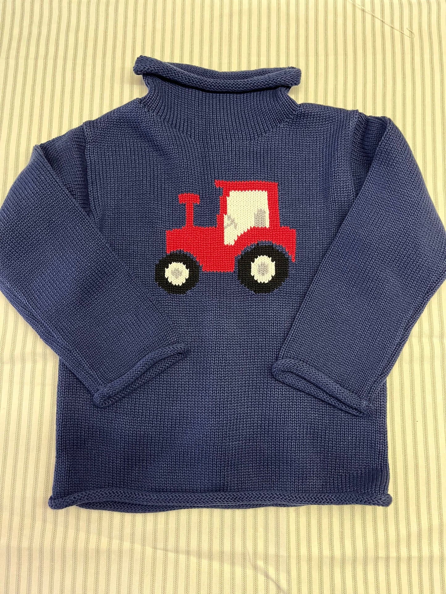 Mudpie Tractor Rollneck Sweater