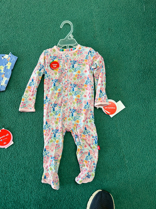 Magnetic Me Lily Modal Footie with ruffle