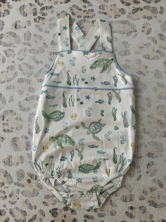 Baby Club Chic Sea Turtles Printed Bubble