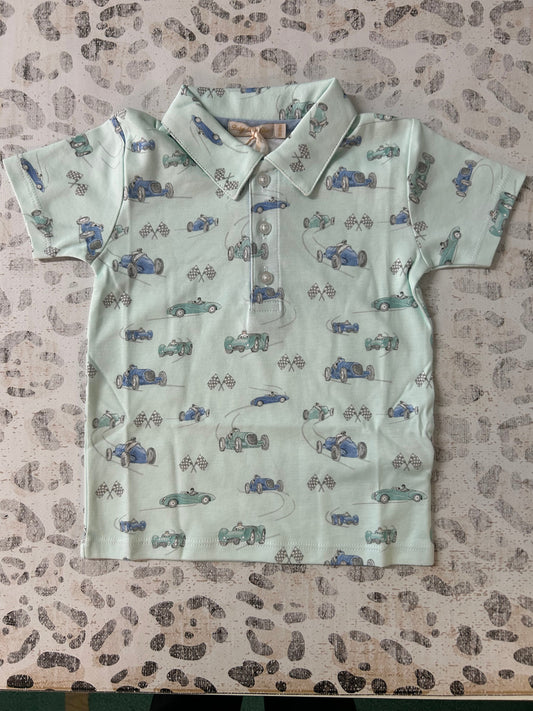 Baby Club Chic On The Road Printed Tee w/collar