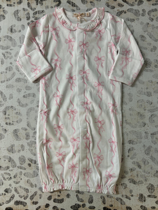Baby Club Chic Baby Coquette Bows Printed Converter Gown w/ ruffle