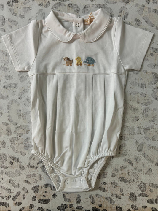 Baby Club Chic Sweet toys Bubble with Round Collar - white