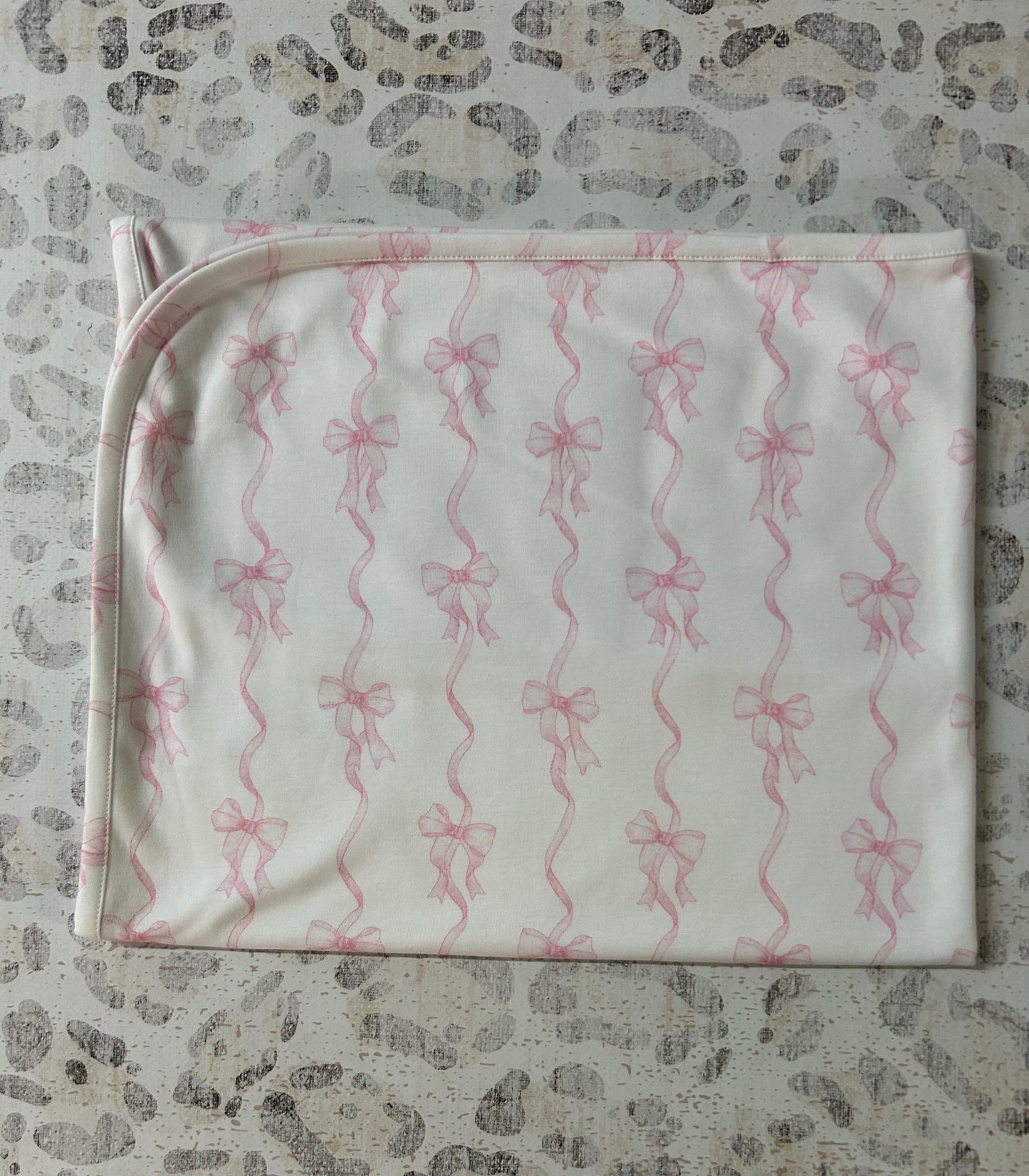Baby Club Chic Coquette Bows Printed Receiving Blanket