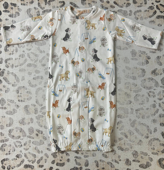 Baby Club Chic Doggie Park Printed  Converter Gown