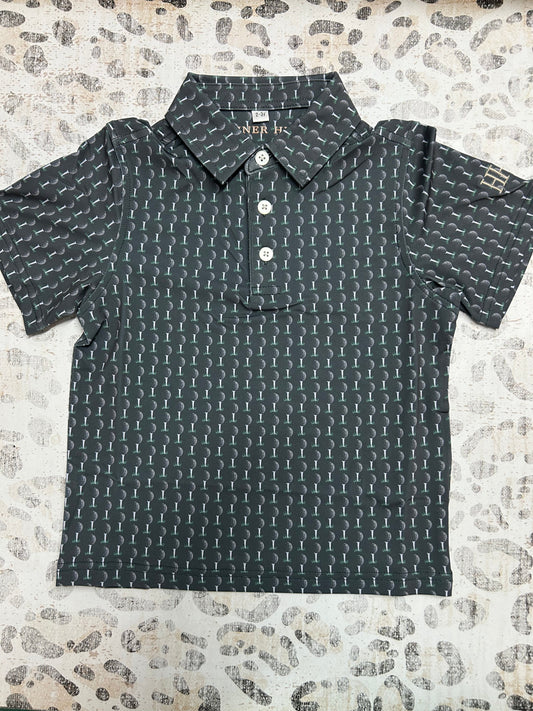 Hamner Hill Boys Tee Time Performance Polo