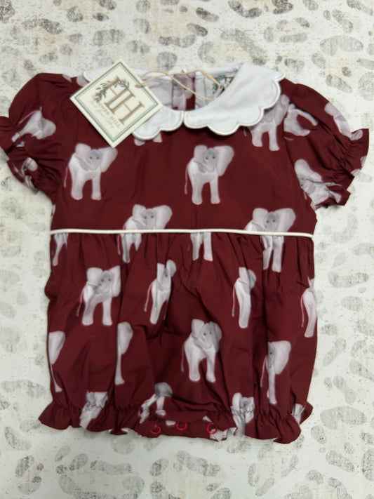 Hamner Hill Elephant Scalloped Collar Bubble