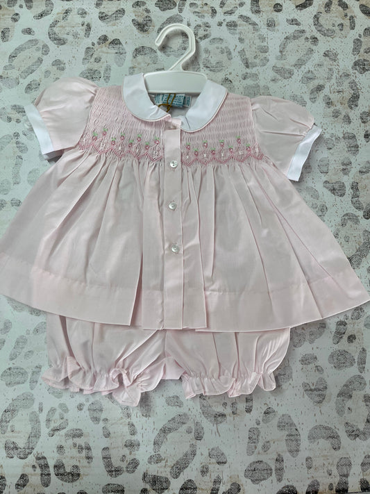 Feltman Brothers Smocked Ribbon Diaper Set
