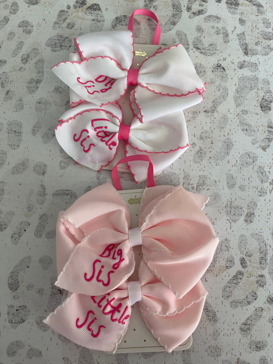 Mudpie sisters bows - big sis and lil sis