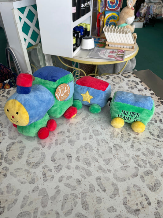 Mudpie My First Train Plush Set