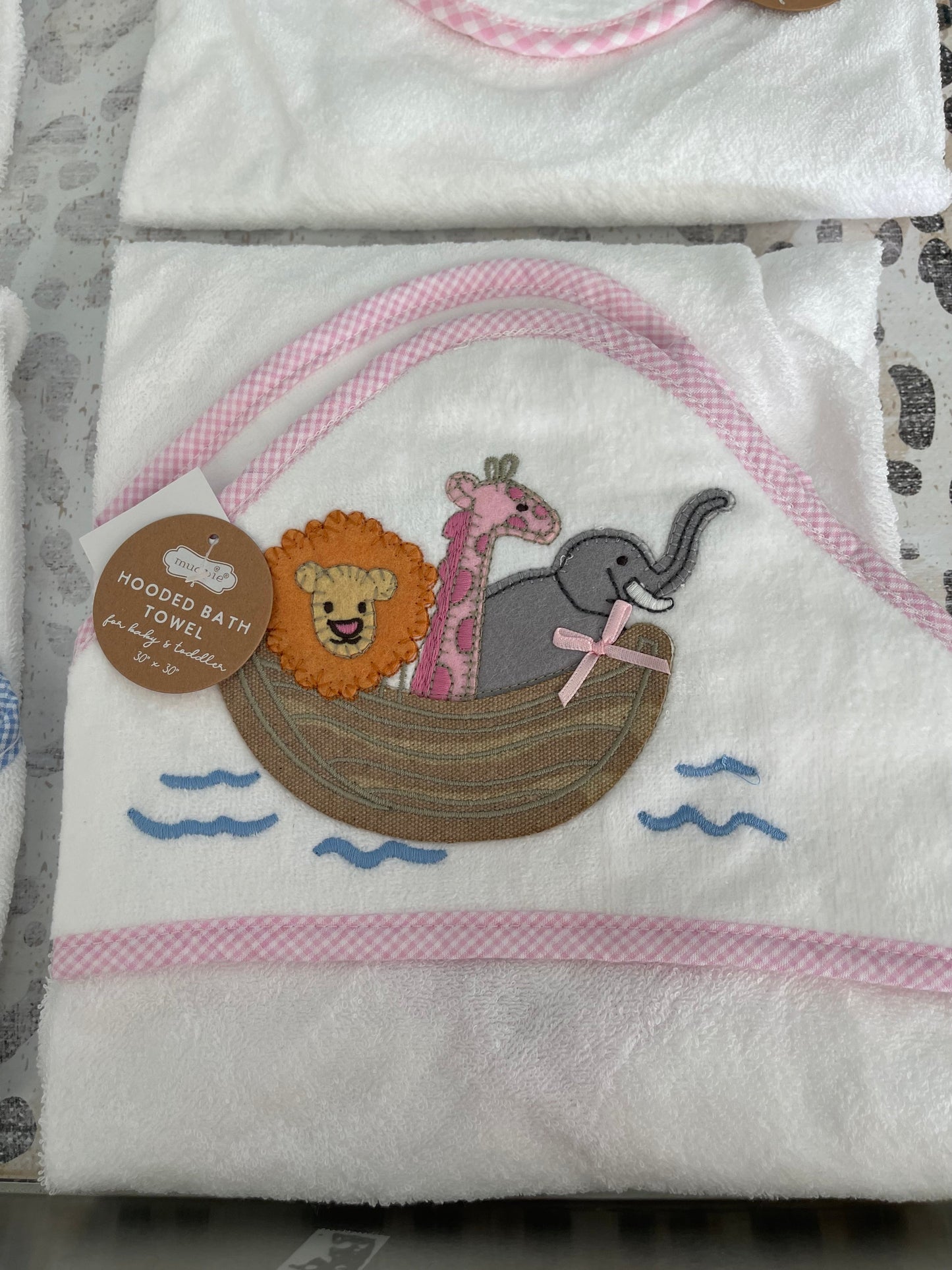 Mudpie Appliqué Hooded Towels