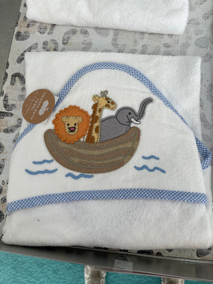 Mudpie Appliqué Hooded Towels