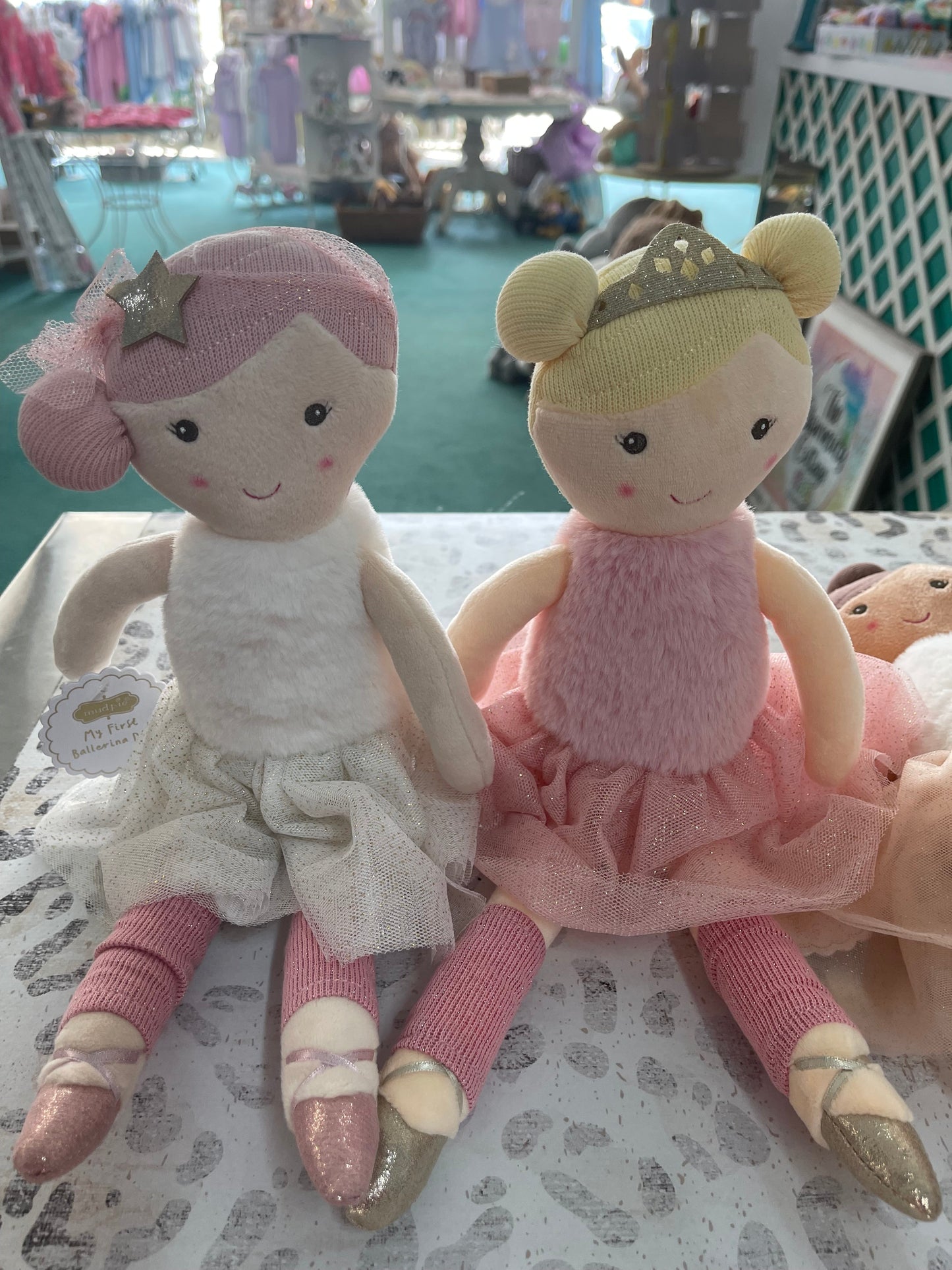 Mudpie Ballet plush dolls