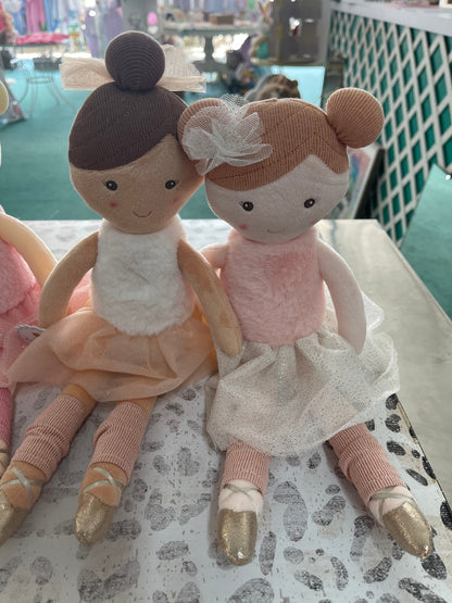 Mudpie Ballet plush dolls