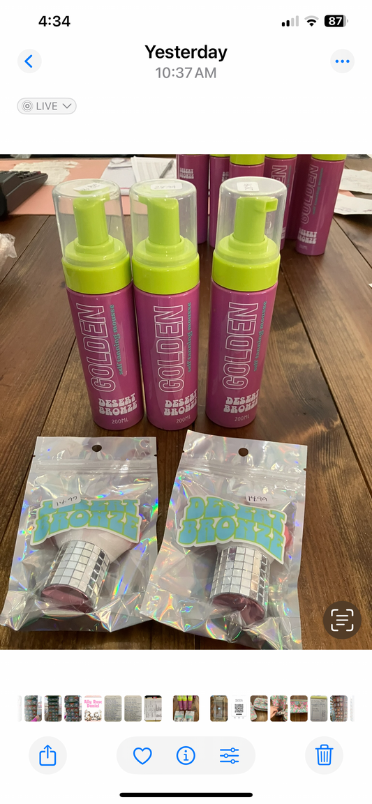 Desert bronze self tanning lotion