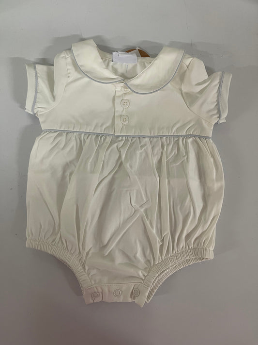 Mudpie Ivory Collared Poplin Bubble