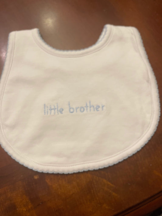 Magnolia Baby Little Brother Embroidered Bib