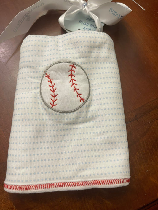 Magnolia Baby Tiny Slugger Appliqué Burp Cloth
