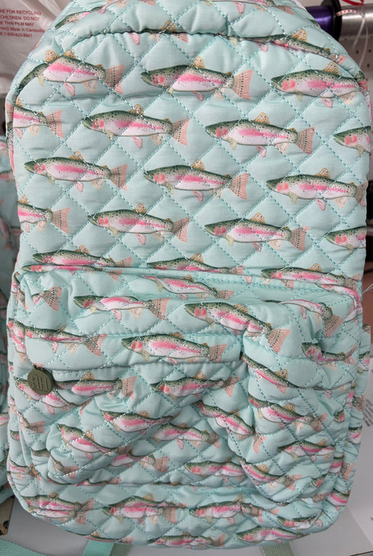 Hamner Hill Trout Quilted Backpack
