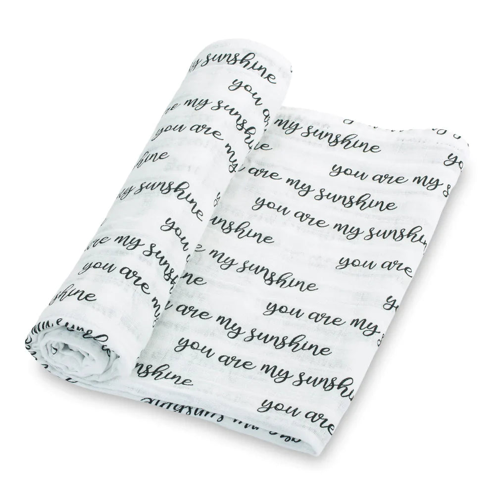 Lolly Banks You Are My Sunshine Cotton Muslin Swaddle Blanket