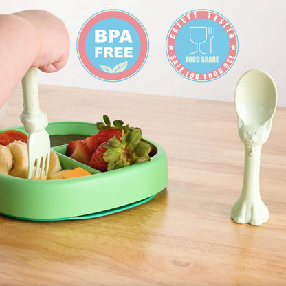  Spoon la la Toddler Utensils Set - 4 Pack Made in USA