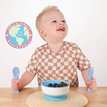  Spoon la la Toddler Utensils Set - 4 Pack Made in USA