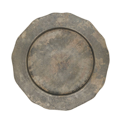 Scallop Edge Hammered Charger