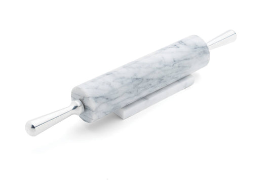 Fox Run Marble Rolling Pin, White, 2.5" x 17.5" x 3"