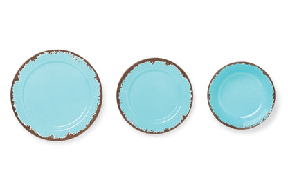 Fox Run Melamine Dinnerware, Set of 12, Multicolor