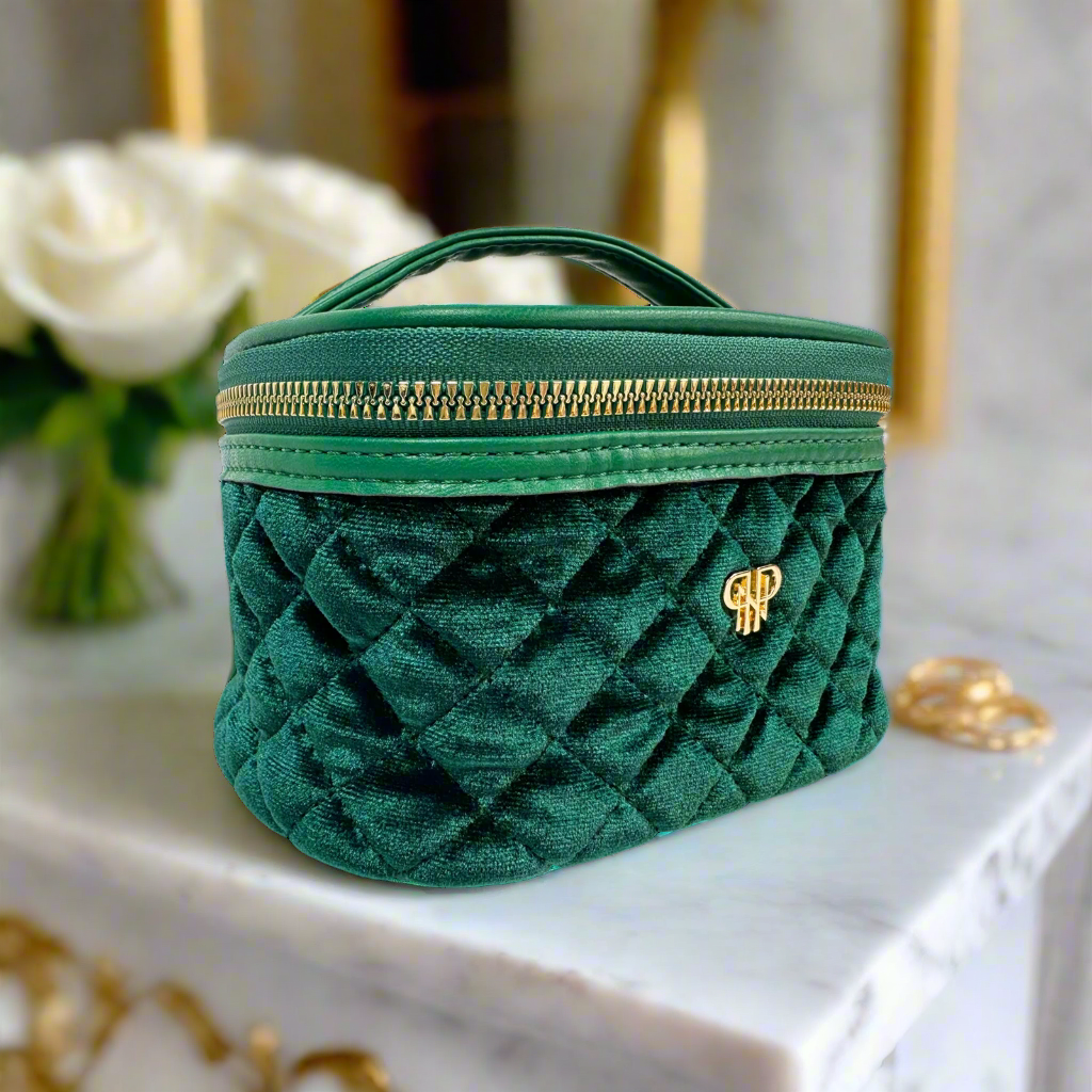 PurseN Getaway Jewelry Case - Emerald Velvet