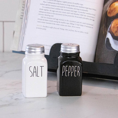 Salt And Pepper Shakers - Black And White