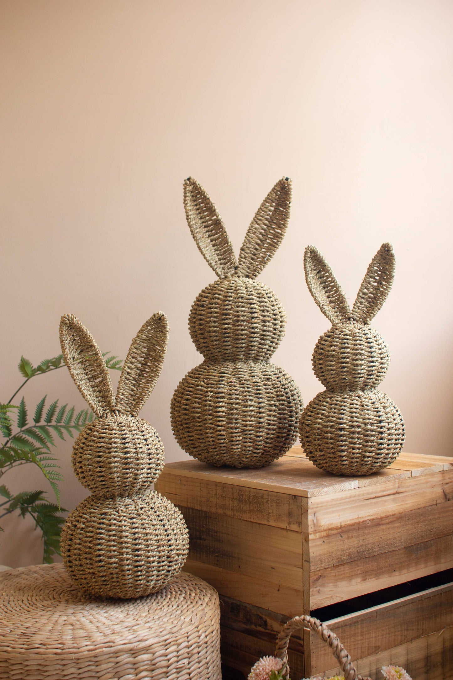 WOVEN VINE EASTER RABBITS