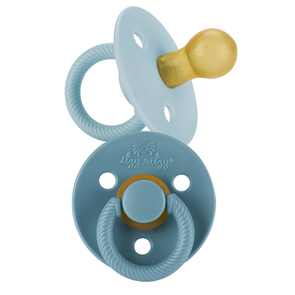 Itzy Soother™ Natural Rubber Paci Sets- Pink Bow