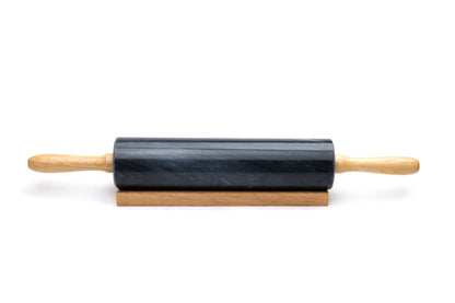 Fox Run Marble Rolling Pin, Black, 10"