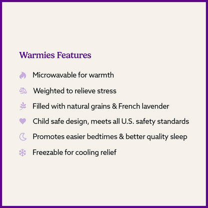 Mallard Warmies Heatable Plushie Lavender Scented Weighted