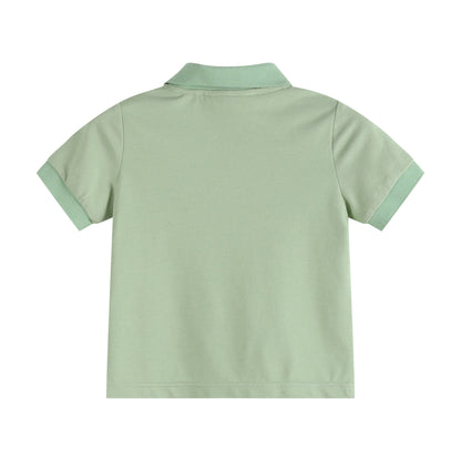 Green Tractor Golf Shirt