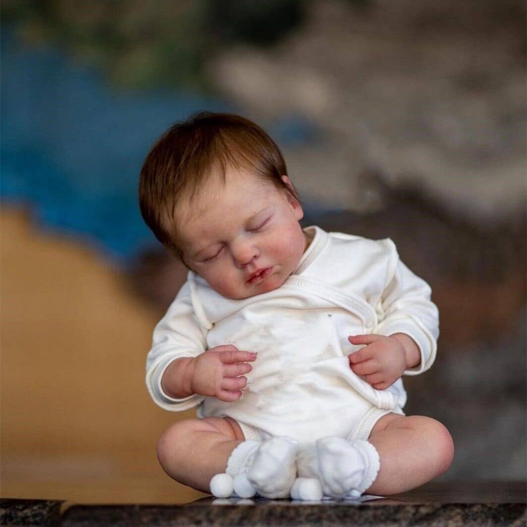 49Cm Reborn Baby Doll Loulou With 3D Veins Soft Vinyl Gift