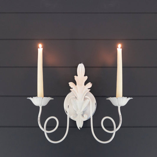Distressed Candle Holder Sconce (PC)
