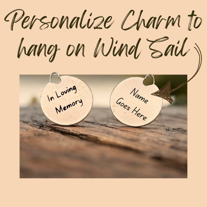 Memorial Wind Chime – Whispering Hearts™ Collection – Warm Gold 15”